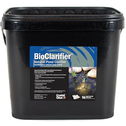 CrystalClear BioClarifier Small Pond & Water Garden Clarifier, 300 Packets | Cleaner for cloudy water with beneficial microbe treatment to improve water clarity; fish, plant & pet safe - size: 300 Packet