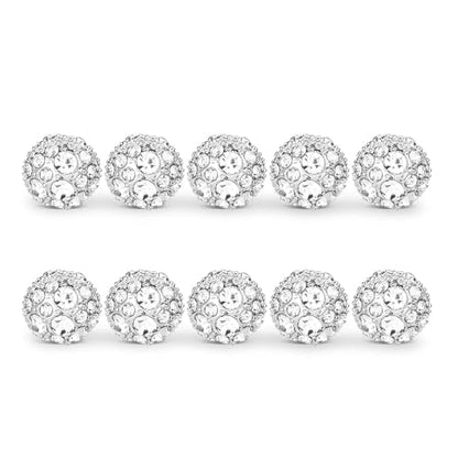 XIHIRCD 10 Sets Silver Wedding Veil Weights, Magnetic Pearls Double Sided Pearl Magnets Artificial Pearls Magnetic Button Strong Hijab Magnets for Wedding Dress Clothes Bridal Accessories