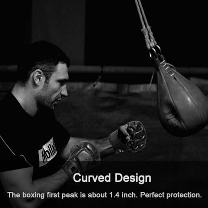 MMA Gloves, Half-Finger Boxing Fight Gloves MMA Mitts with Adjustable Wrist Band UFC Gloves for Sanda Sparring Punching Bag Training (One Size Fits Most) - color: Black