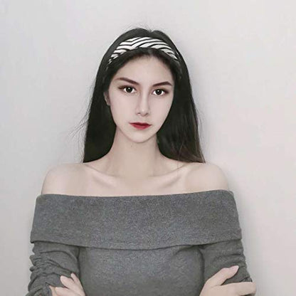 FONYVE Silk Feeling Scarf Medium Square Satin Head Scarf for Women 27.5 × 27.5 inches - color: 07 Stripe Beige
