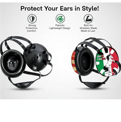 Wrestling Headgear with Ear Protection & Chin Cup Adjustable Lightweight Head Guard for Competition & Practice – Durable Protective Wrestling Ear Guard for Youth & Adult Athletes - color: Italian Pride