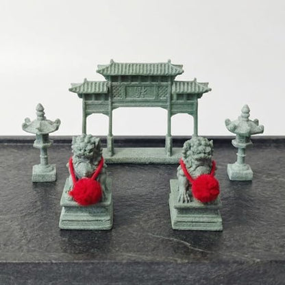 5pcs mini Oriental Chinese Decor Environmentally Friendly Natural Stone Non-Toxic and Harmless for Zen Garden Accessories，Fish Tank，Bonsai Accessories，Aquarium Ornament