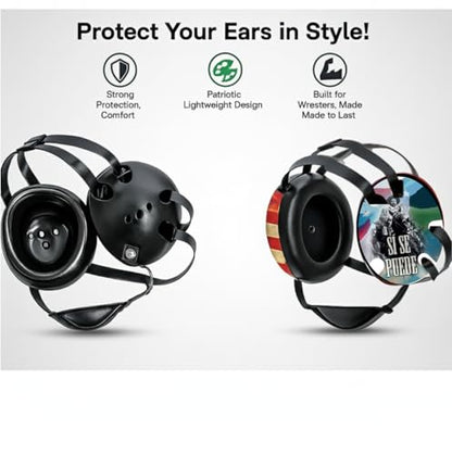 Wrestling Headgear with Ear Protection & Chin Cup Adjustable Lightweight Head Guard for Competition & Practice – Durable Protective Wrestling Ear Guard for Youth & Adult Athletes - color: Mexico-USA