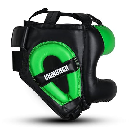 Full Face Boxing Headgear Boxing Sparring Men Women, a Complete Package for MMA and Kickboxing Trainees, Muay Thai Boxing Safety Head Guard - color: Green