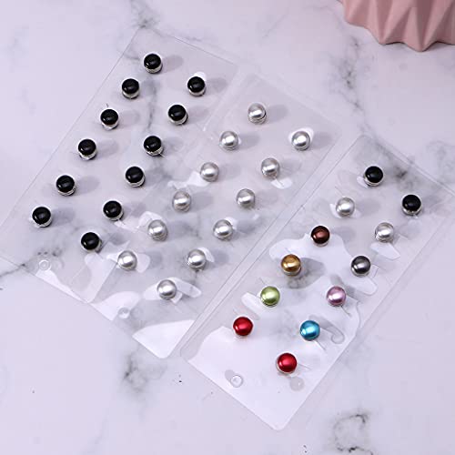 Strong Metal Plating Magnetic Hijab Clip Safe Hijab Brooch Luxury Accessory Hole Pins Brooch Magnet for Scarf - color: White