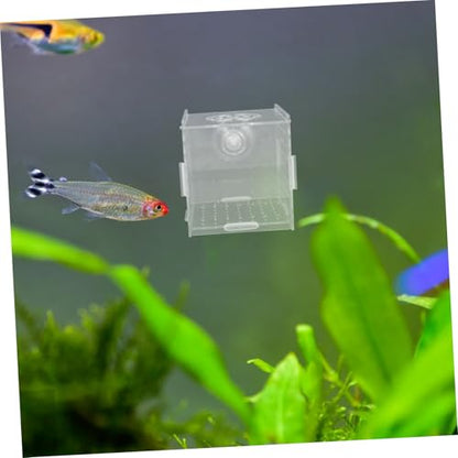 VICASKY Acrylic Fish Breeding Box Isolation Tank for Small Fish and Shrimp Aquarium Hatchery Incubator Cups Compact and Versatile Divider for Optimal Breeding Environment