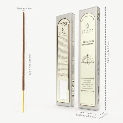 KarmaPledge Cinnamon Incense Sticks, Burn Time 45-60 Min, 40 Sticks - color: Cinnamon, size: 40 Hand Dipped Sticks