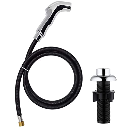 Sink Sprayer Replacement, Kitchen Sink Spray Head, Side Sprayer with Hose and Holder,Kitchen Sink Side Sprayer,Sink Sprayer Chrome - color: Chrome-A