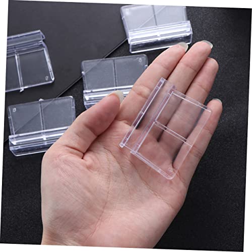POPETPOP 2sets Fish Tank Cover Holders Aquarium Support Frame Plastic 5-6mm Glass Tank Secure Fit 20pcs*2