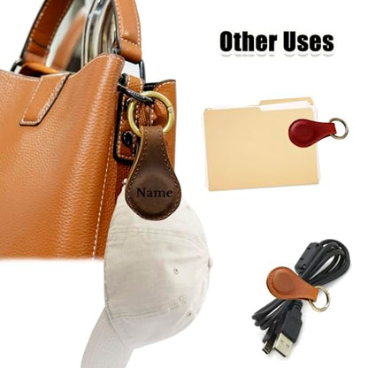 Personalized Magnetic Leather Bookmarks, Custom Magnetic Leather Bookmark with Logo Text, Magnetic Bookmarks for Women, Gift for Reader, Book Lover, Men, Women, Friend, Birthday (Bookmark with Ring) - color: Bookmark With Ring