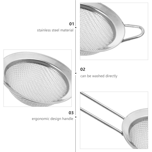 BESTonZON 2pcs Reptile Sand Scoop Stainless Steel Filtering Mesh Shovel for Sand Substrate Cleaning in Terrariums, Sturdy Litter Sifter for Desert Lizards and Snakes
