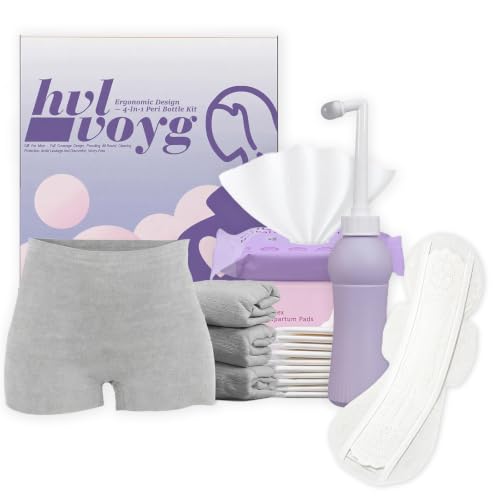 Postpartum Essentials Recovery Kit for New Moms, 16 Pcs Perineal Care Set with Peri Bottle, Disposable Underwear, Postpartum Pads & Cooling Pad Liners, Hospital Bag Essentials - size: 4-ln-1