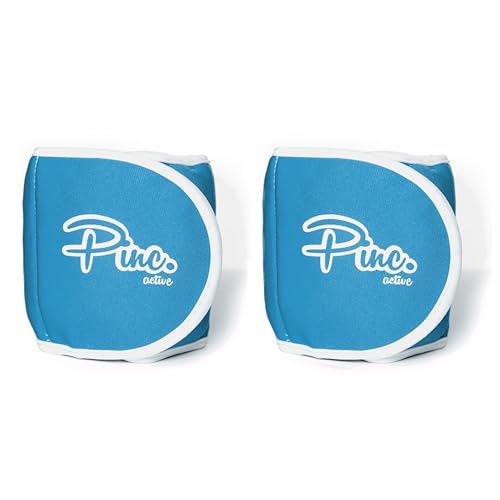 Ankle Weights Set - 0.5lb, 1lb, 2lbs, 3lbs, 4lbs, 5lbs, 8lbs and Adjustable Sets - for Women, Men and Kids - color: Baby blue, style: Adjustable 1-5lbs
