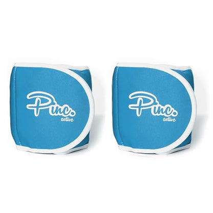 Ankle Weights Set - 0.5lb, 1lb, 2lbs, 3lbs, 4lbs, 5lbs, 8lbs and Adjustable Sets - for Women, Men and Kids - color: Baby blue, style: Adjustable 1-5lbs