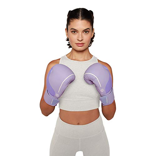 Sanabul Easter Egg Boxing Gloves for Women, Pro Training MMA Kickboxing Muay Thai Gloves, Sparring Punching Heavy Bag - color: Lavender, size: 8 oz