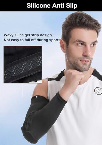 Honeycomb Anti Collision Padded Arm Sleeves - 2 Pack for Basketball, Football, Volleyball - color: White, size: Large