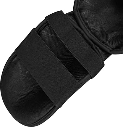RDX Muay Thai Shin Guards for Men and Women Non-Slip Fit, Full-Contact Protection Adult Shin Pads, MMA, Kickboxing, Sparring, Taekwondo, Shin Protectors Muay Thai, Martial Arts - size: X-Large