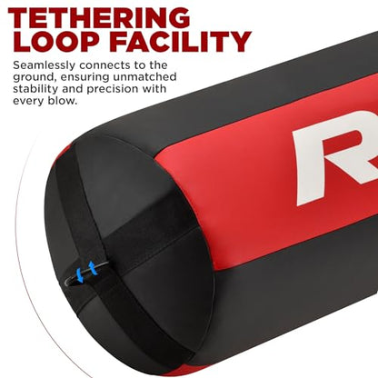RDX Uppercut Unfilled Punch Bag for Boxing, Kickboxing Training, Maya Hide Leather Angled Heavy Bag Set with Punching Gloves for MMA, Muay Thai, Grappling, Sparring, BJJ and Taekwondo