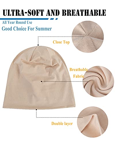 Cotton Slouchy Beanie Hip-Hop Soft Lightweight Running Beanie Adult Skull Hats Cap for Men Women - color: Closetop-d