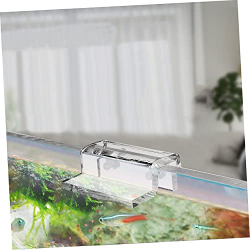 BESPORTBLE 4pcs Acrylic Fish Tank Cover Holder Bracket Practical Support Tool for Open Aquariums Turtle Tanks and Pet Stable and Easy to Install