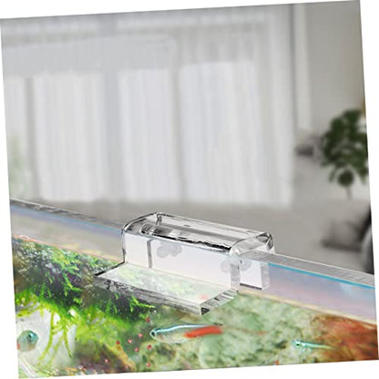 BESPORTBLE 4pcs Acrylic Fish Tank Cover Holder Bracket Practical Support Tool for Open Aquariums Turtle Tanks and Pet Stable and Easy to Install