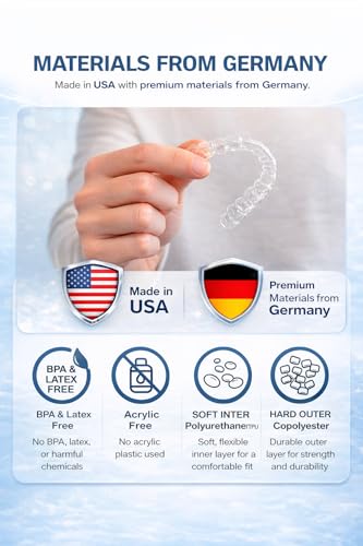 Personalized Dental Guards, Custom Fit for Upper and Lower Teeth, Choose 2 Upper, 2 Lower or Mixed Set, Includes At-Home Kit