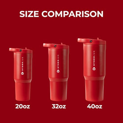 HydroJug Sport 20 oz Insulated Stainless Steel Water Bottle, Alumni Red - color: Alumni Red, size: 20 Ounces