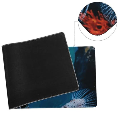 Large Size Gaming Mouse Pad Fish in Fish Tank Desk Mat Non-Slip Base Waterproof Desktop Writing Pad for Office Home - color: Fish in Fish Tank, size: 30x80cm