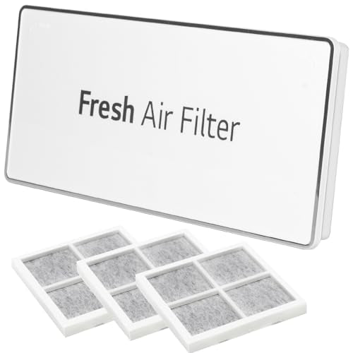 MCR66849208 Filter Cover Decor and 3Pcs Air Filter Replacement Compatible with LG Refrigerator LRMXS2806S, LFXS28968S, LMRS28596S, LMRS28626S, LMRS28626D, LFXS26973d etc.