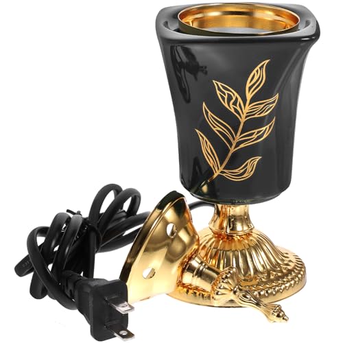 Angoily Electric Incense Burner Plug-in Middle Eastern Censer Decor Decorative Home Fragrance Holder for Home Office Yoga Tearoom Us Plug 7.87 X 2.75 X 2.75 in - color: Black