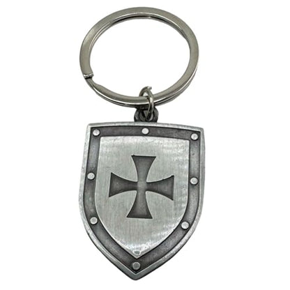 Westmon Works Armor of God Keychain Set Metal Key Ring with Holy Card