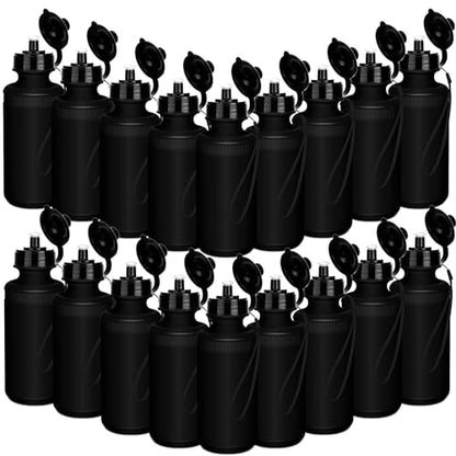 Zubebe 36 Pcs Sports Water Bottles Bulk Squeeze Reusable Bpa-free Plastic Water Bottles End of the Year Gifts Summer Gifts for Students School Travel Hiking Cycling Event Team Gift - color: Black