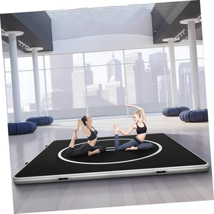 Inflatable Martial Arts Mat 10x10 FT, Portable Tumbling Mat | 4" Thick Foldable for Gymnastics, Wrestling, BJJ, Judo, Boxing, Home Training, PVC Air Mat, 15PSI