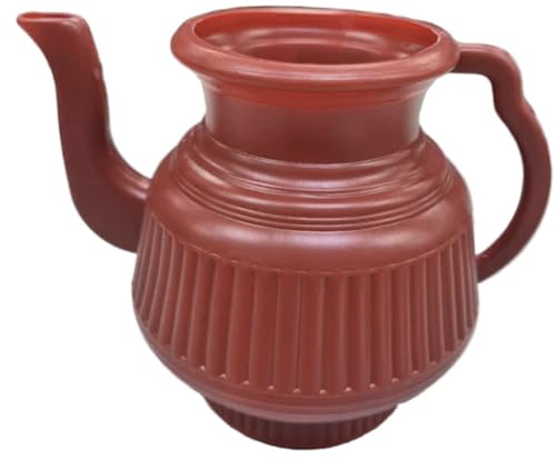 TAJ Badna Muslim Lota Bodna Toilet Wash Jug, Manual Bidet Pitcher, 2.25L (Color Varies)