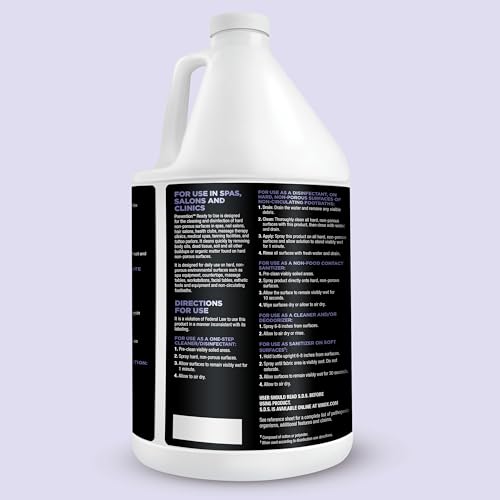 Prevention Ready-To-Use Disinfectant Cleaner – Surface Disinfecting & Cleaning Solution for Salons, Spas, Clinics – Hospital Grade, Gallon Refill – 1 Gallon (1 Pack) - size: 1 Gallon Cleaner (1 Pack)