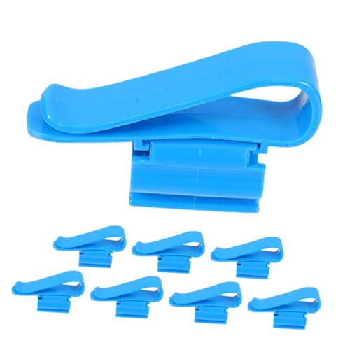 SUPVOX 8pcs Plastic Clamps for Aquarium Hose Fixing Hose Clamp for Aquarium Tank - color: Blue