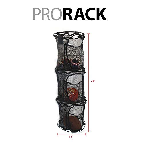 PROSLAT 63023 ProRack Ball Organizer, Black, 48"