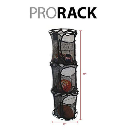 PROSLAT 63023 ProRack Ball Organizer, Black, 48"