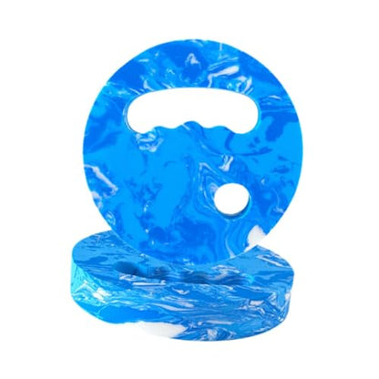 Menolana Water Exercise Discs Pool Resistance, Swim Discs Lightweight Buoyancy EVA Foam Aerobic Equipment for Water Workout Beach Pool - color: Blue White