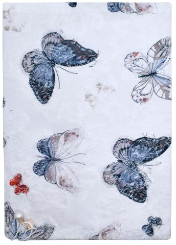 BLBMH 10x7 Fabric Book Covers for Hardcover Paperbacks Bible - Butterfly A - color: Butterfly a