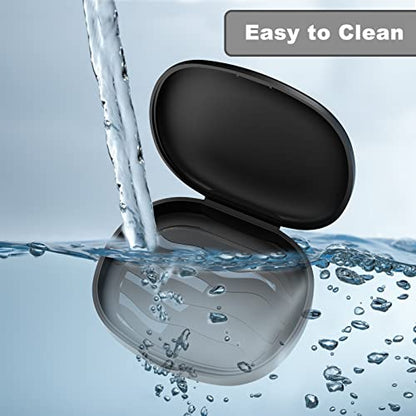 BVN 2PCS Retainer Case Denture Case - Slim Orthodontic Dental Case for Mouth Guard, Teeth Aligner & Night Guard - Black Storage Holder