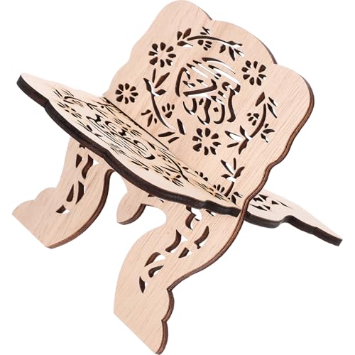 Wooden Bible Book Stand Tabletop Reading Supply Book Holder Quran Displaying Rack Festival Dining Table Decoration
