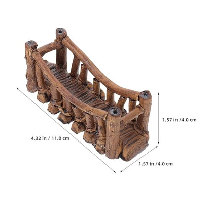 Kisangel 2pcs Mini Aquarium Bridge Decor Ceramic Fish Tank Bridge Ornament for Micro Landscape for Bonsai and Aquarium Accessories