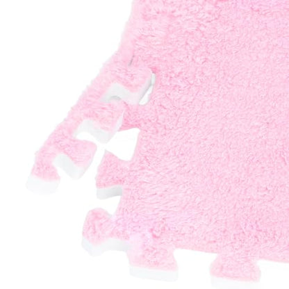 10pcs 30 cm/11.8 in Foam Puzzle Floor Play Mat,Interlocking Carpet Tiles for Home Gym and Fitness Room (Roseate) - color: Roseate