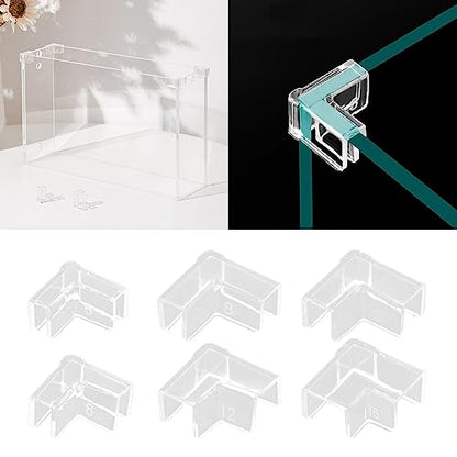 4PCS Fish Edges Protector Clear Fish Support Tools Clear Aquarium Fish Glass Protector Easy Install