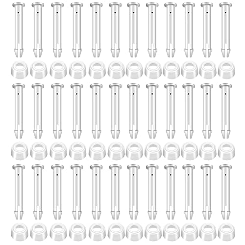 36Pcs Plastic Pool Joint Pins & Pool Seals(2.16Inch) | Compatible with Intex 10'-12' Above Ground Round Metal Frame Pools and Intex Rectangular Metal Frame Pools - size: 2.16Inch