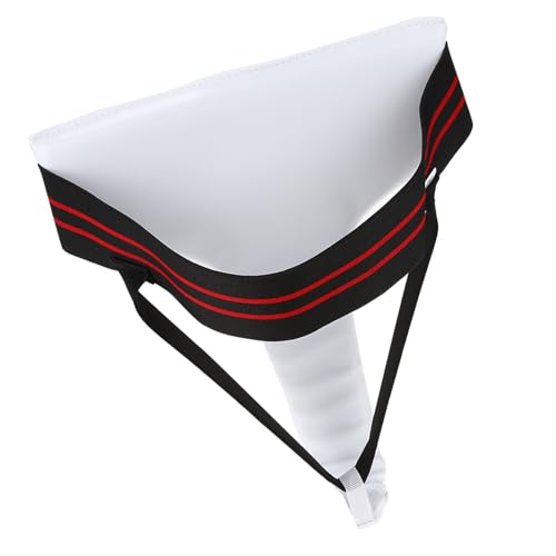 Dioche Boxing GroWomens Taekwondo Groin Guard - Ergonomic Design Boxing Karate Protector for Optimal Coverage - Durable PU Leather - Size L - size: Medium