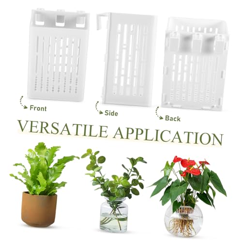 Happyyami 2pcs Aquarium Plant Holder Baskets Aquatic Plant Cup Cultivation Baskets Fish Tank Live Pot Easy to Install Wall Hanging Aquarium Supplies
