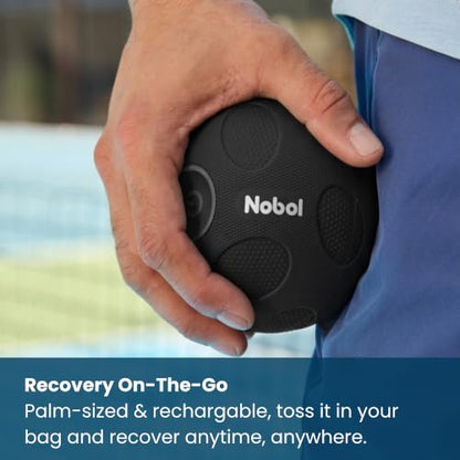 Nobol MyoSphere® Vibration Massage Ball Portable Muscle Recovery Tool Deep Tissue Vibration Rechargeable Massager - Space Black - color: Space Black