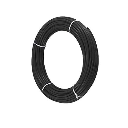 Black 1/4" OD RO Tubing at 70°F-120PSI to 150°F-60PSI 1/4" Flexible water pipes NSF Certified CCK 1/4-inch Plastic Tubing(100 Feet) - color: Black 1/4" 100FT (30M)
